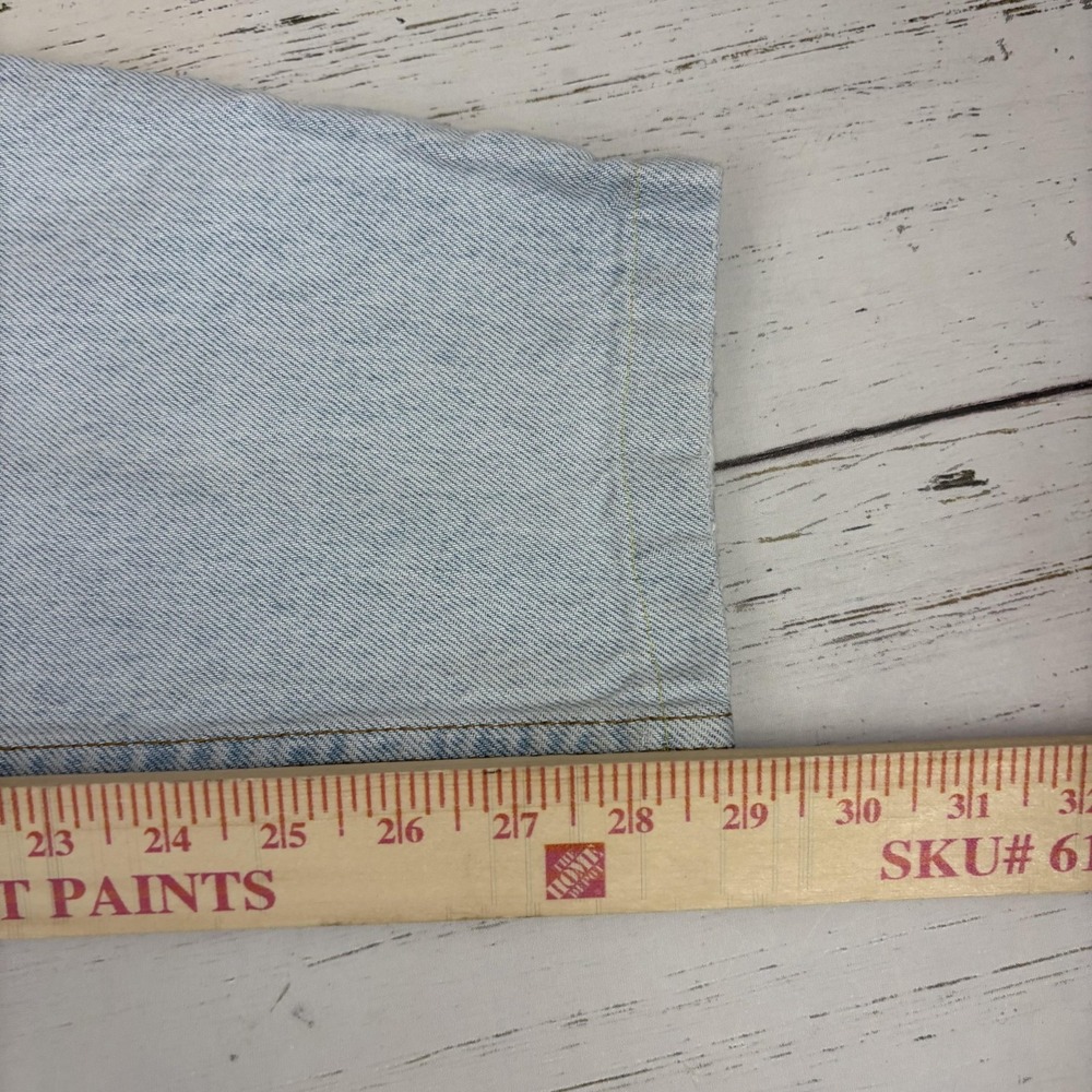 Levi's 512 Slim Fit Tapered Jeans Juniors 15 32X29 Hemmed High Rise Vintage - Picture 10 of 11